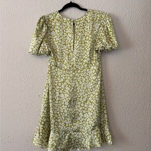 Zara satin floral mini dress